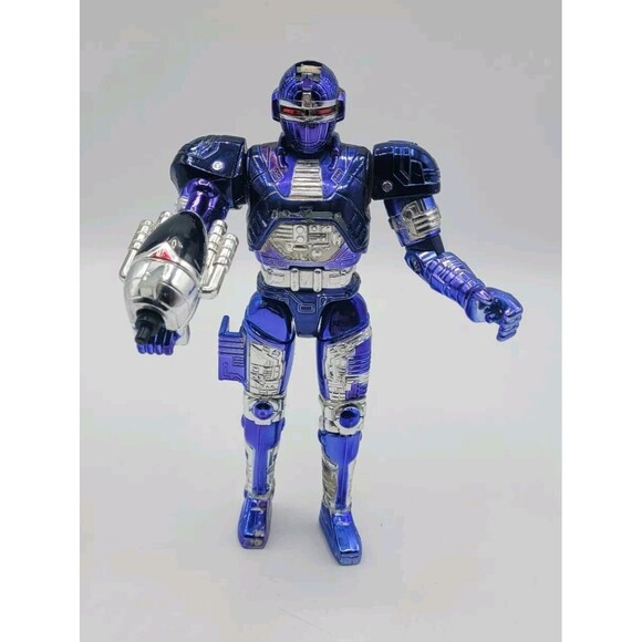 1997 Metallic Blue Stinger Beetleborgs Action Figure Incomplete Bandai - Picture 1 of 4
